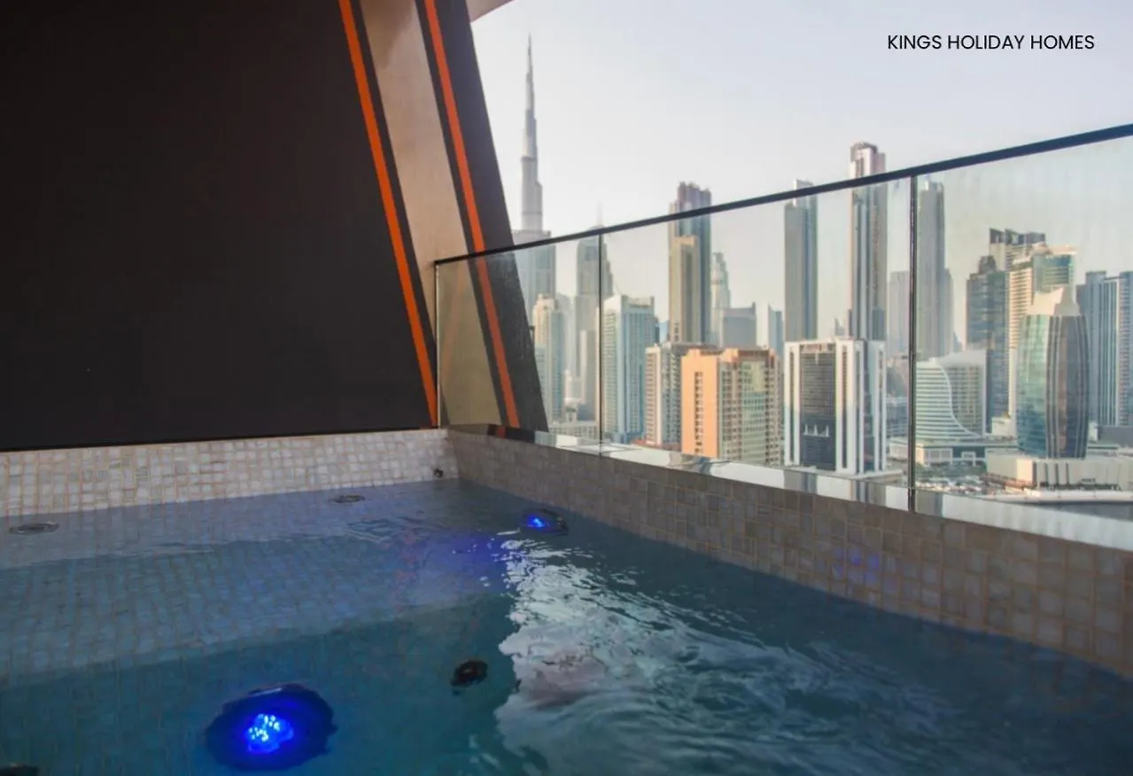 Binghatti Canal With Private Jacuzzi Burj Khalifa View Kings Дубай 0*,